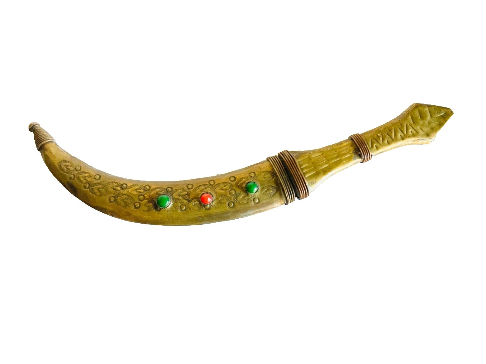 Mango de latón Oriente Medio de colección espadas y sables