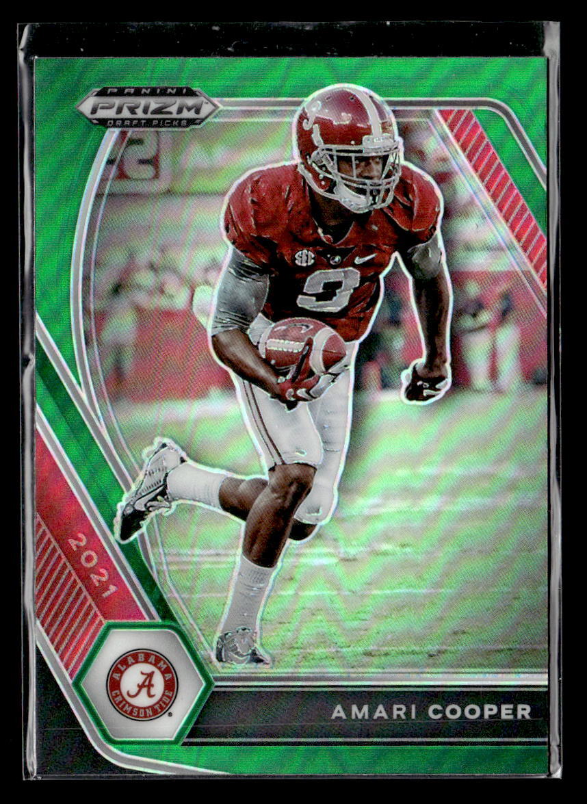 Amari Cooper - 2021 Panini Prizm Draft Picks Collegiate Green Holo #36 Alabama