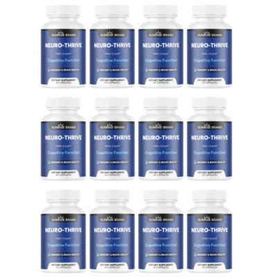 Neuro-Thrive Supports Cognitive Function Memory & Brain Health 12pck 720cps