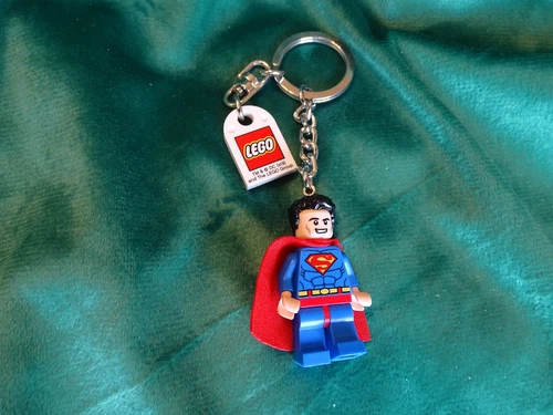 Lego Superman keychain key ring, complete