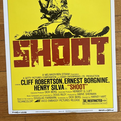 Original Shoot Film Poster Lobby Insert 1970s Grindhouse Exploitation Action - Picture 4 of 4
