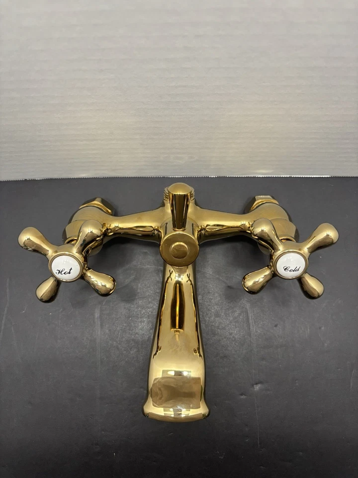 Kingston Brass Clawfoot Tub Faucet Without Hand Shower Polished Brass KS227PB - Image 2 of 4