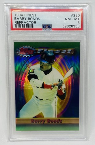 1994 FINEST | REFRACTOR #230 BARRY BONDS PSA 8