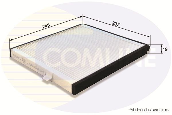 Cabin Air Filter Fits Chevrolet Aveo / Kalos Daewoo Kalos COMLINE EKF202