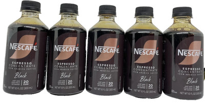 Nescafe Espresso Concentrate Black Flavored Coffee Makes 20 Cups Lot of 5