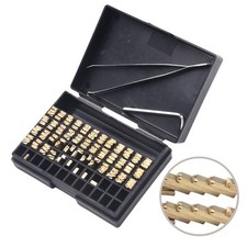 Packaging Date Stamping Copper Letters Thermal Ribbon Printing Font 120pcs