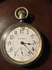 c1901  ILLINOIS BUNN SPECIAL ~  18s ~  21 RUBY JEWELS RAILROAD WATCH ~ RUNS!