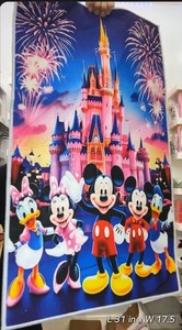 MICKEY MOUSE and Disney Friends Custom Flat/Not Fluffy Detailed Area Rug Mat