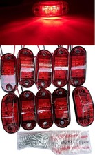 Waterproof Red 2.5 Inch LED Trailer Side Marker Lights 4 LED Trailer Lights