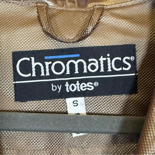Chromatics by Totes, Brown PVC Rain Coat. Size Small. Excellent condition! - Picture 3 of 6