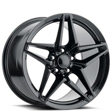 Oem Replica Wheels Fr 29 - Zr1 - Corvette C6 C7 18 Carbon Black 4pcs A2