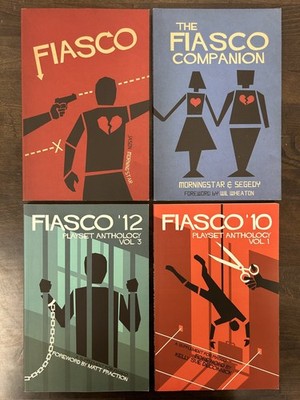 Bully Pulpit Games - Fiasco RPG + Playset Anthology Vol. 1 + Vol. 3 + Companion