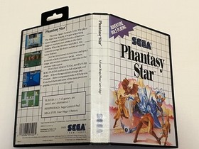 Phantasy Star Sega Master System CIB Poster Tested Saves READ