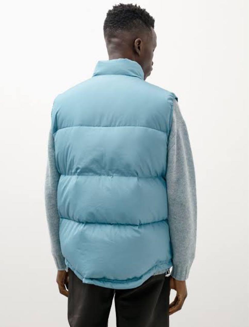 雀荘AURALEE DOWN VEST Namu Shop - Auralee Super Light Nylon Ripstop Down Vest - Orange