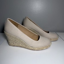 J Crew Espadrille Wedge CREAM COLOR SZ 6