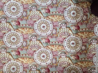 VTG Apple A Day Teapots Karla Dornacher Springs Concord Cotton Fabric 72" SWEET