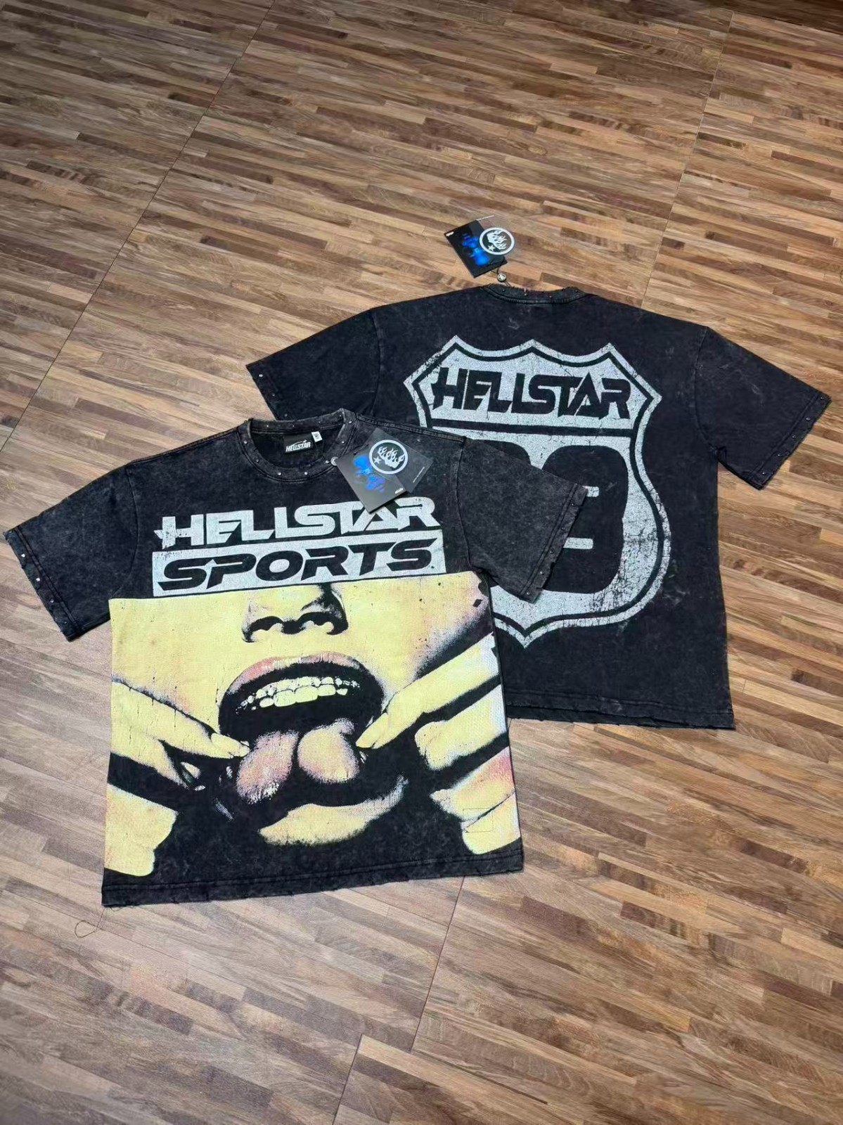 88 Hellstar tee shirt Men's Black Cotton NEW S-M-L-XL Casual Sport