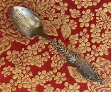 Antique/Vtg 1914 Honolulu Hawaii Sterling Silver Spoon W/ Fish Handle 19gr. Rare