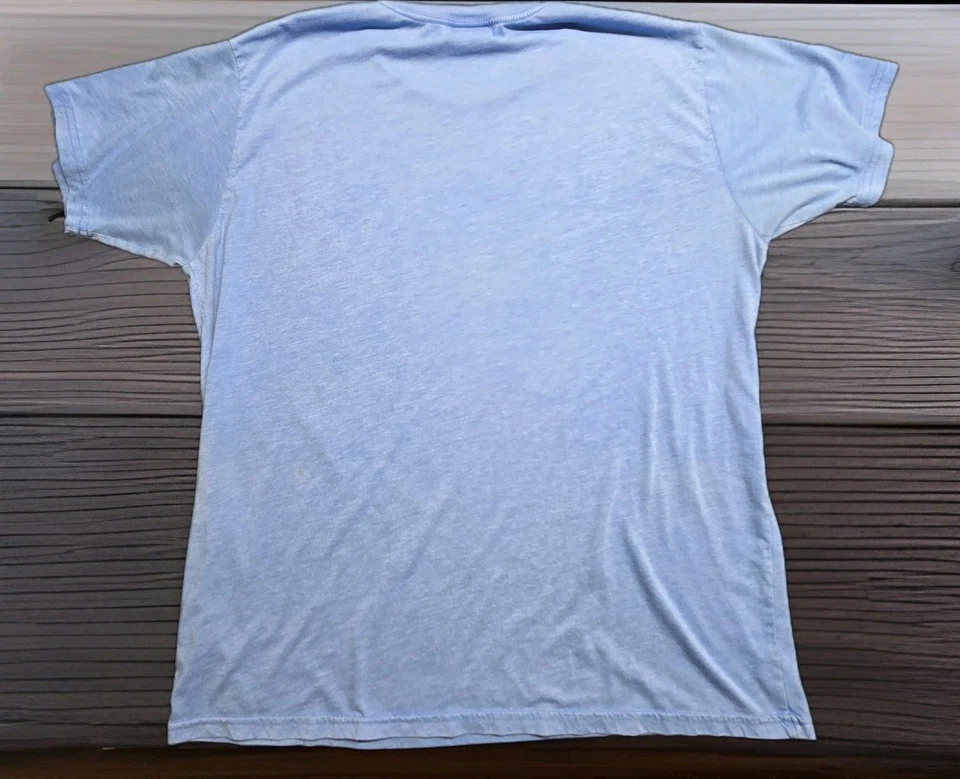 VTG Junk Food Star Wars Cast Poster Tee Sky Blue XL Y2K - Image 4 of 4