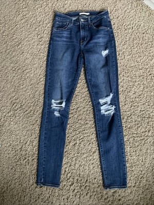 Levi s 721 high rise skinny Women s size 28 blue jeans