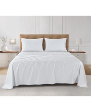 SleepRX 300 Thread Count 4-Pc. Sheet Set Bright White Size KING T4001