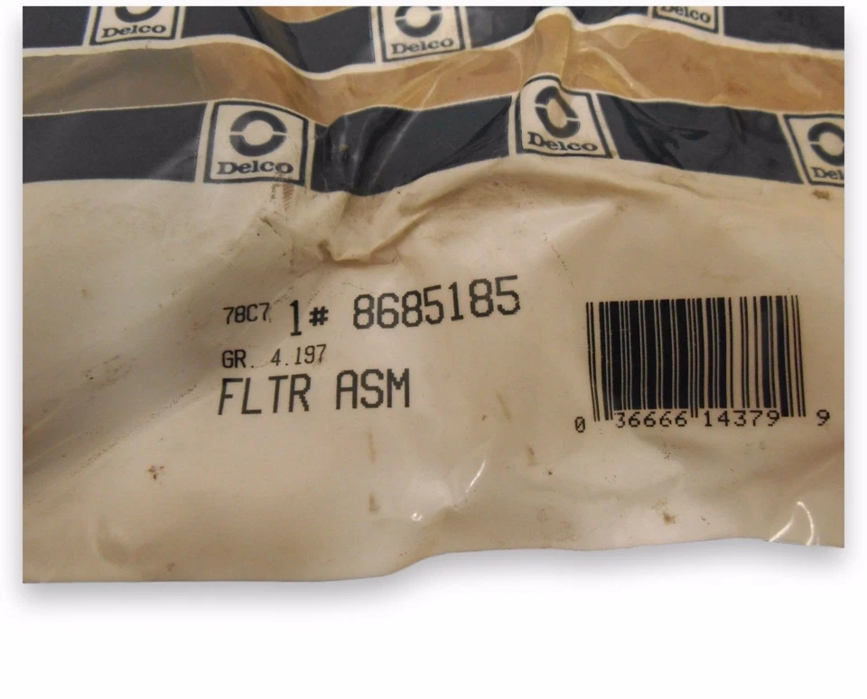NOS Delco 8685185 Transmission Filter 1995-2011 Pontiac Chevrolet Oldsmobile - Image 2 of 3