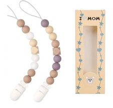 Clips para chupetes para beb s varones, clips de silicona para chupetes paquete.