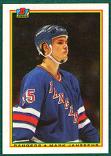 Mark Janssens - 1990-91 Bowman #226 - New York Rangers Hockey Card