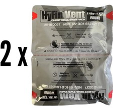 2 Twin Packs &ndash; HyFin&reg; Vent Compact Chest Seal (4 Seals Total) | for Pneumothorax