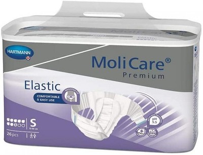 MoliCare Premium 8D Brief Adult Unisex Refasten Tab/Side Panel Heavy Absorb S 30