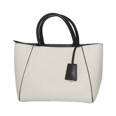 Zara Basic Collection, Handtasche, Damen, Beige/Schwarz, 28, 13, 22 cm #EFy