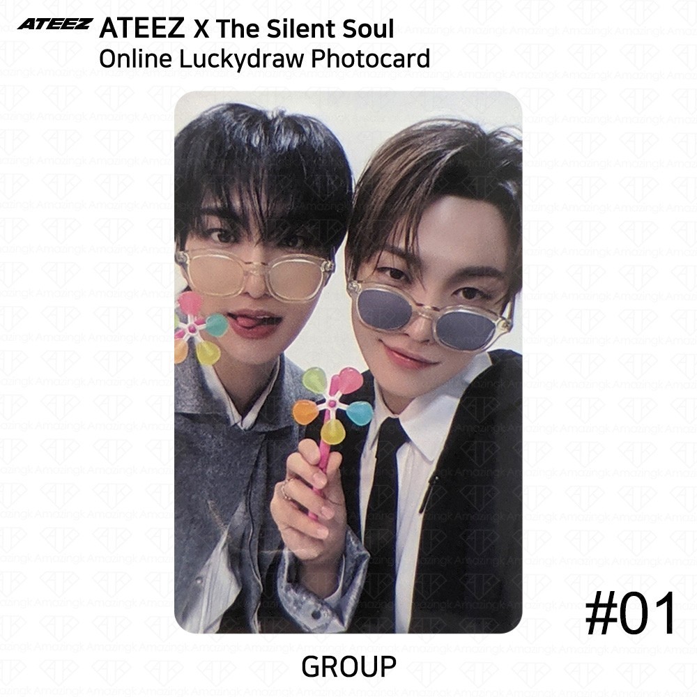 ATEEZ The Silent Soul フォトカードセット ATEEZ X The Silent Soul Online Luckydraw Photocard HONGJOONG