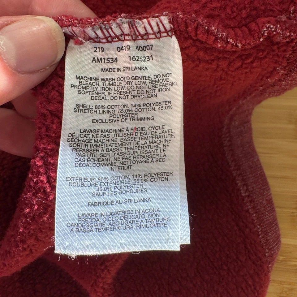 Pullover Columbia Para Hombres Great Hart Mountain III Media Cremallera Borgoña Rojo Brezo L Foto 4 de 4