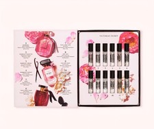 VICTORIA'S SECRET SET OF 12 EAU DE PARFUM VIALS 2.7ML/ .09 OZ NEW