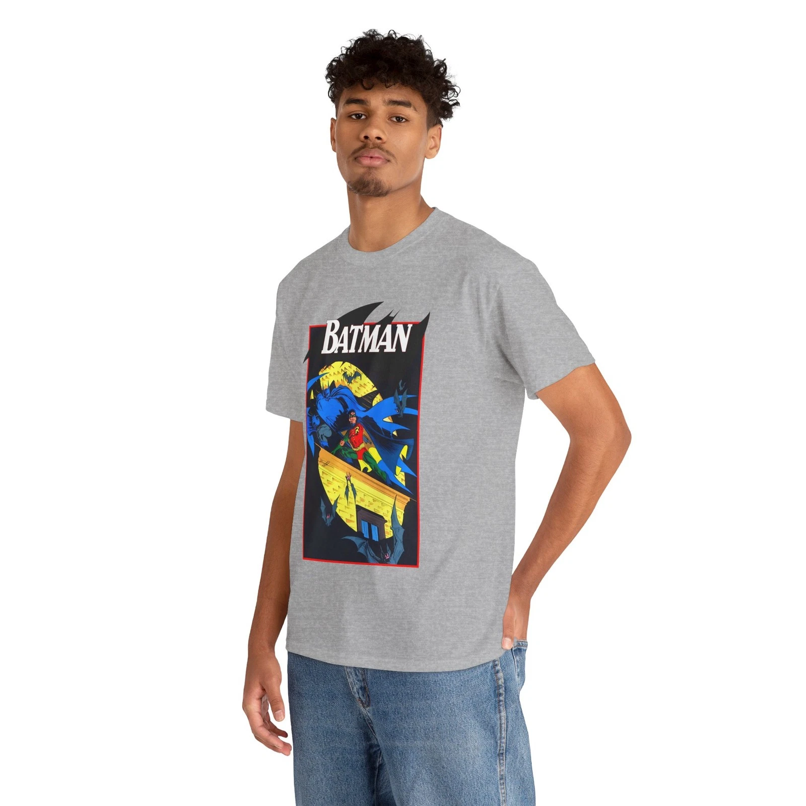 Batman & Robin T-Shirt - Norm Breyfogle Art - DC Comics - Dynamic Duo - Gotham