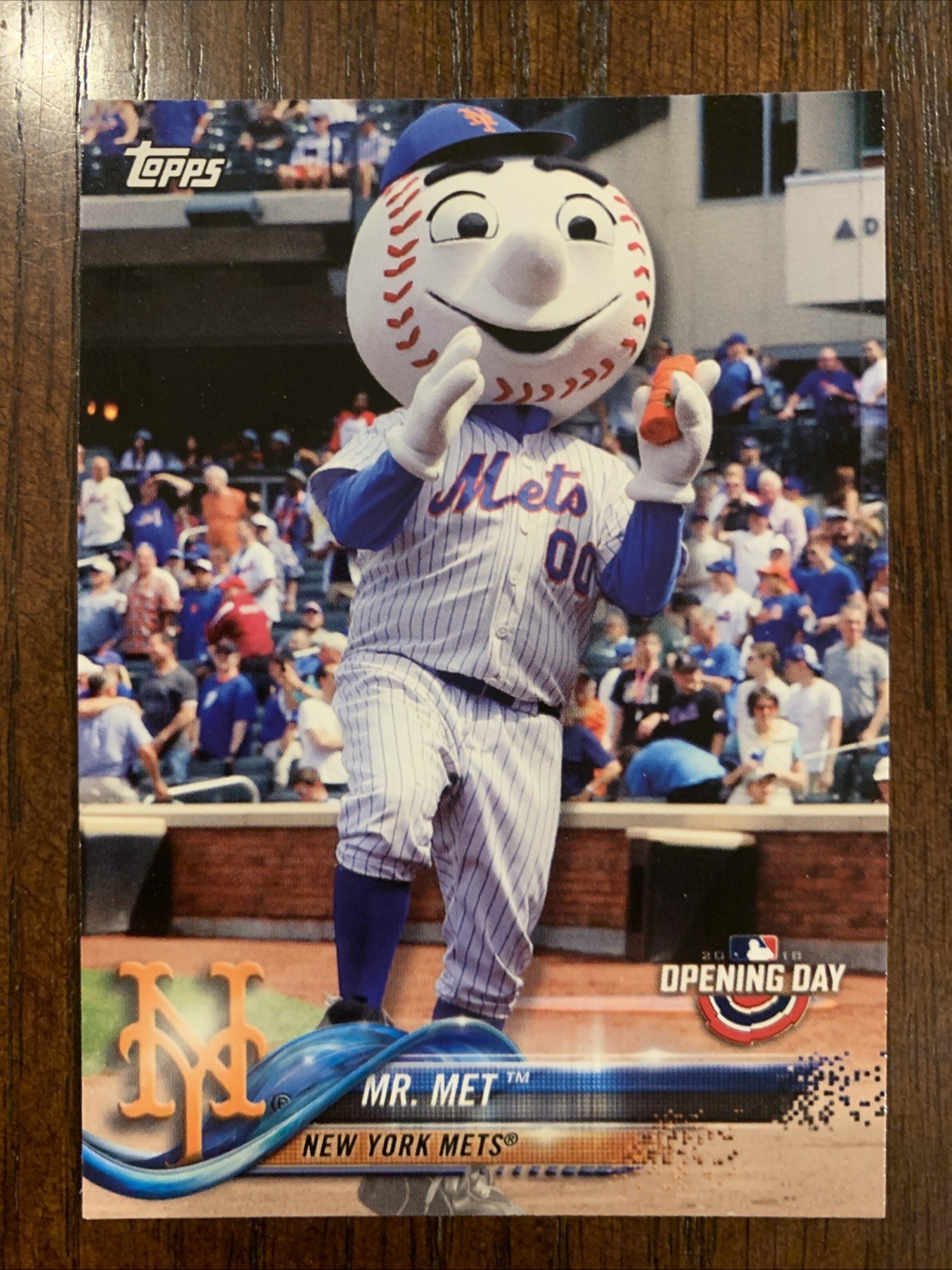2018 Topps Opening Day #M-17 Mr. Met Mascots New York Mets