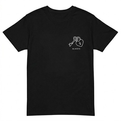 Always Love Key & Lock T-Shirt, Matching Shirts for Couples, Anniversary Gift Ts