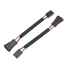 2 Pcs H8 H9 H11 Male to H7 Female Extension Wire Harness Headlight Fog Lamp