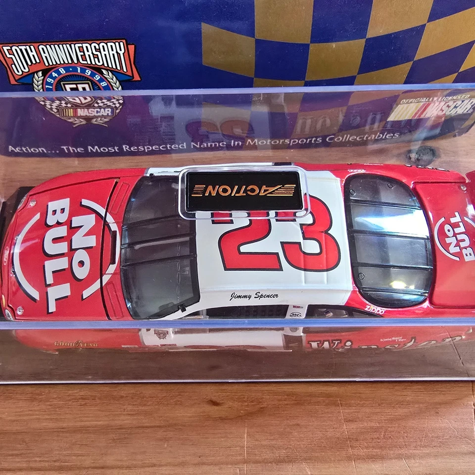 Jimmy Spencer #23 Ford Taurus 1998 Winston sin Bull 1/24 acción platino nuevo en caja  Foto 3 de 4
