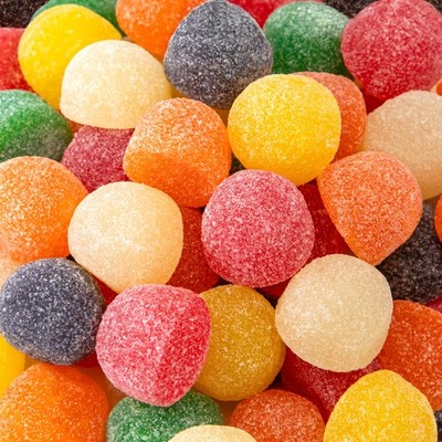 Gum Drops 2-Pound Pack | Giant Gumdrops Jelly Candy | Assorted Fruit and Lico...