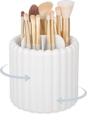 360 Rotating Makeup Brush Holder 7 Slots Make Up Brush Organizer Removable