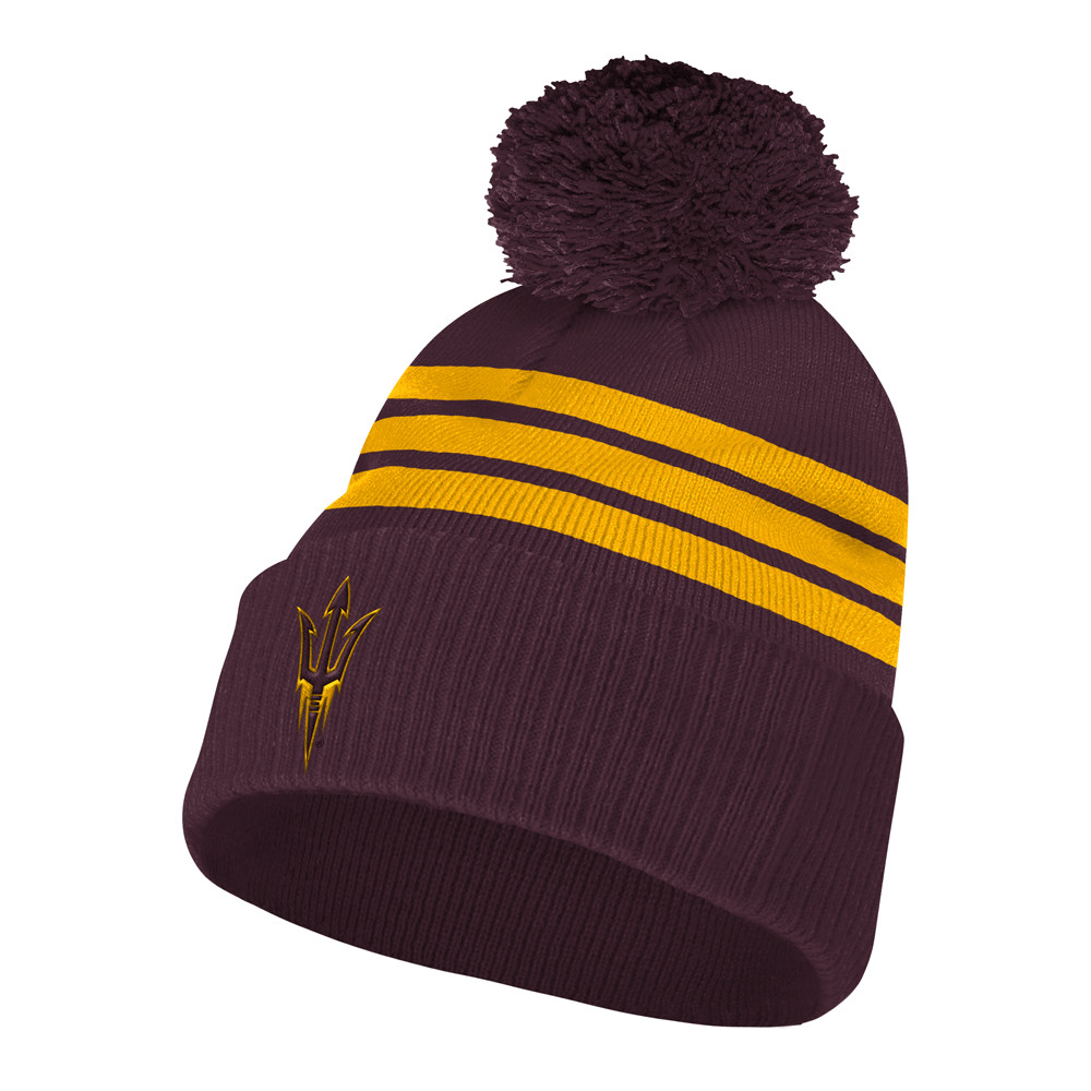 adidas Arizona State Sun Devils Cuffed Knit Beanie Mens Size OSFM   H25425
