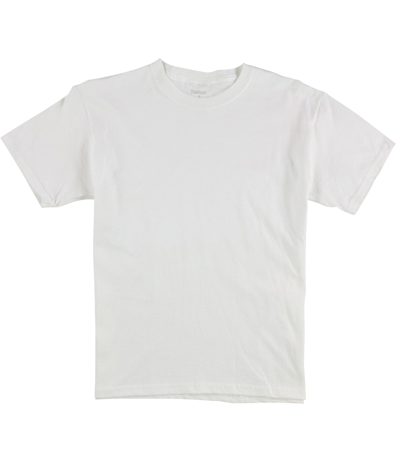 Reebok Mens Solid Basic T-Shirt, White, Medium - image 1