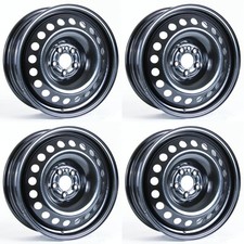 Set of 4 16" Black Steel Wheel Rims fit 2014-20 Fiat 500L, RTX  5Lug 5x98