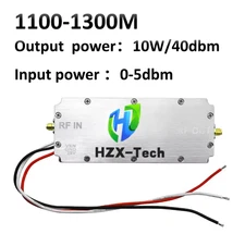 HZX-Tech 10W RF signal Power amplifier 1100-1300MHZ 40dbm