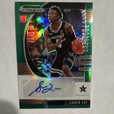 2020-21 Panini Prizm Draft Picks - Prospect Autographs Saben Lee Green Prizm