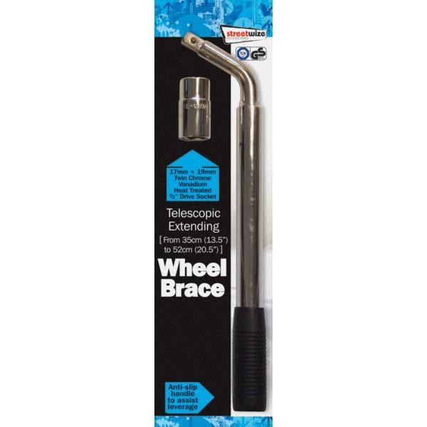 Streetwize Wheel Brace Telescopic Extending Car Van Caravan Universal Motoring
