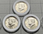 1964 JFK Kennedy 50 Cents Half Dollars 90% Silver US Coins Circulated Lot of 3