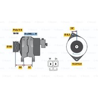 Bosch Generator Lichtmaschine 70A 14V FüR Opel Corsa C Combo Kasten/Kombi