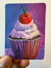 Cupcake Frosting ACEO Original Gouache Sweet Dessert Gift Food Art Wall Decor — photo 7